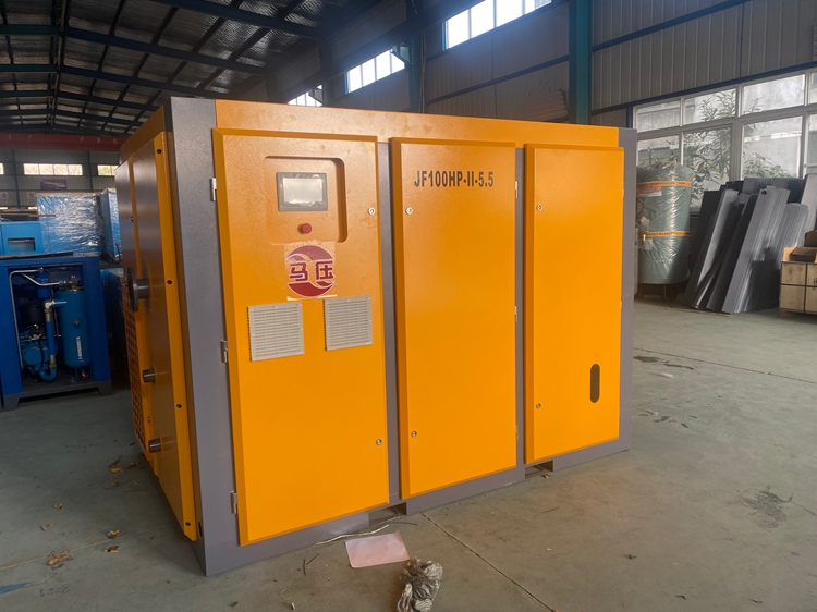 Two-Stage Compression Permanent Magnet Variable Frequency Rotary Screw Air Compressor 