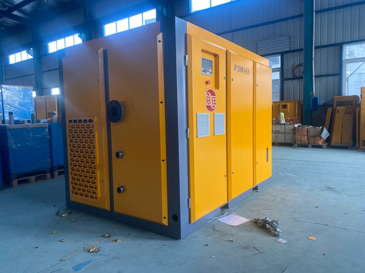 Two-Stage Compression Permanent Magnet Variable Frequency Rotary Screw Air Compressor 