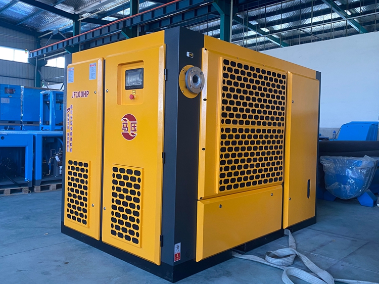 Two-Stage Compression Permanent Magnet Variable Frequency Rotary Screw Air Compressor 