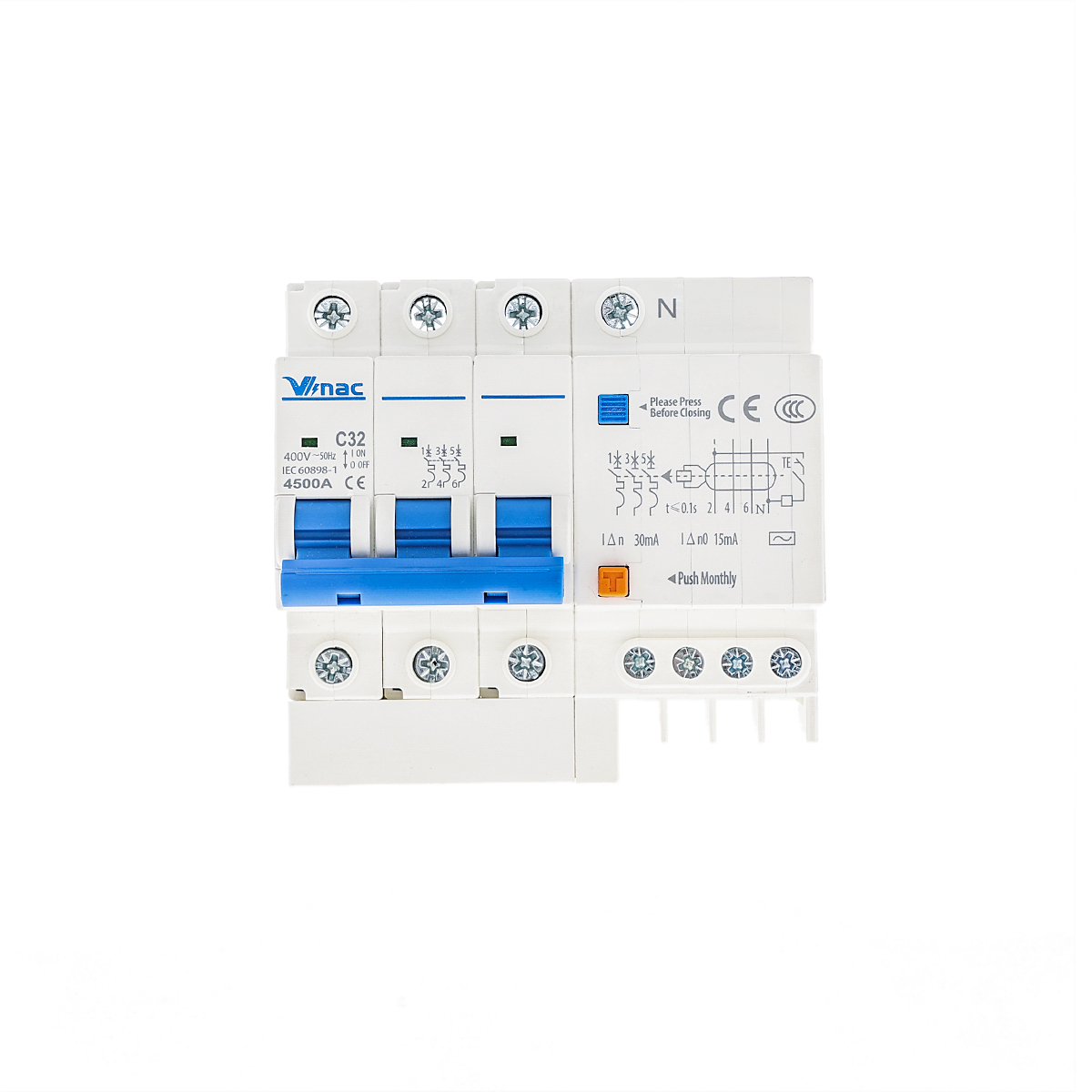 DZ47LE-漏电断路器 3P+N